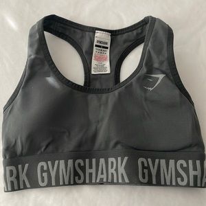 Gray sports bra. High support.